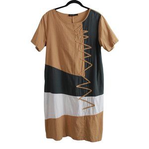 Zanzea Colour Spliced Cotton Summer Dress